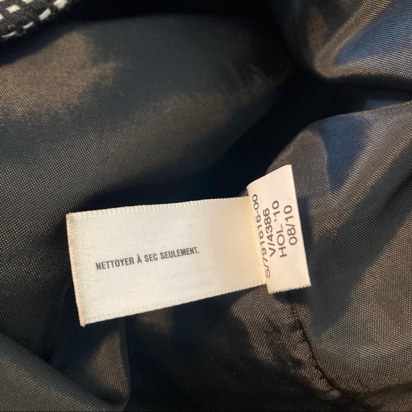 Gap Wool Blend Miniskirt Black and White Woven Tweed Size 14 NWOT - Picture 6 of 9